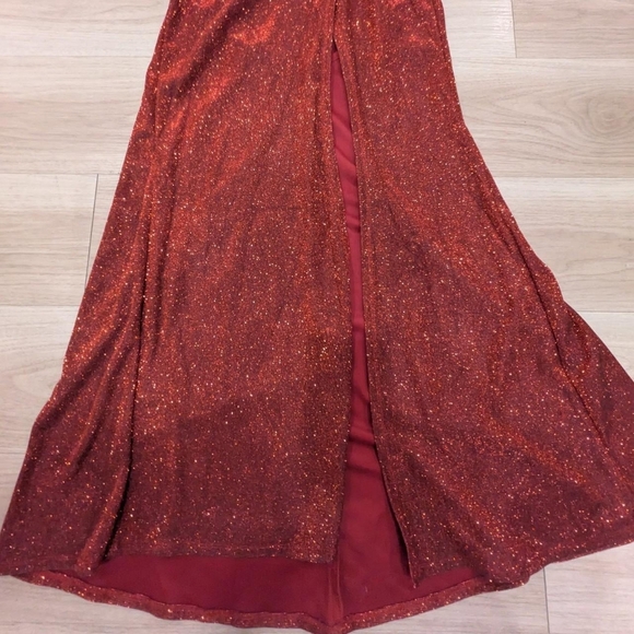 Sparkle Red Cocktail Prom Dress - Social Contour - Size 1 - Picture 4 of 8